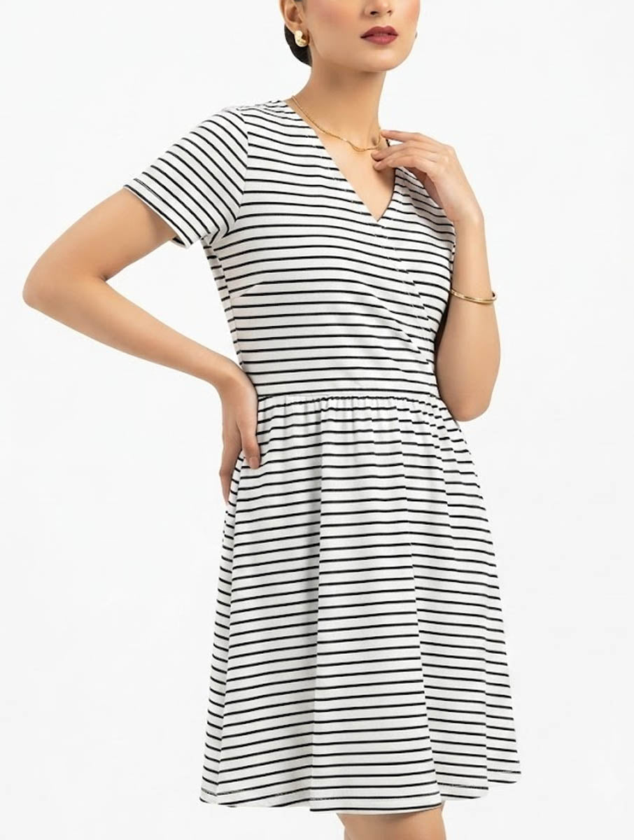 Imported Western mini dress jersey mini dress No-2639 Velnoor Store