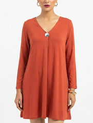 Imported Western mini dress jersey mini dress No-2640 Velnoor Store