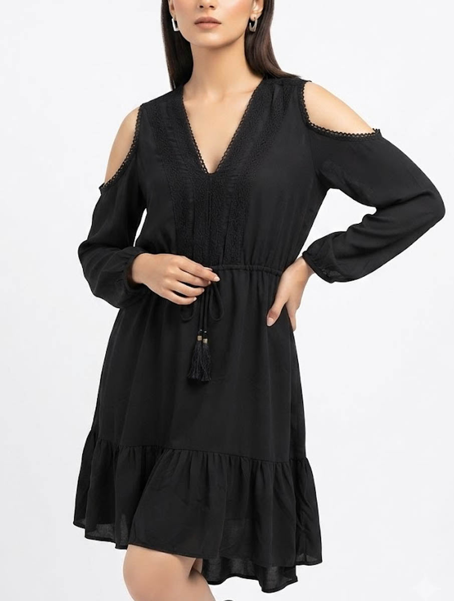 Imported Western mini dress chiffon mini dress No-2767 Velnoor Store