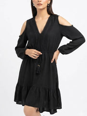 Imported Western mini dress chiffon mini dress No-2767 Velnoor Store