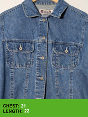 128 Classic Blue Denim Jacket for Girls Pakistan | Velnoor