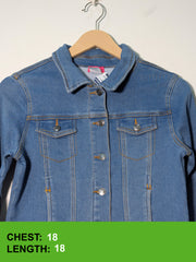 130 Classic Blue Denim Jacket for Girls Pakistan | Velnoor