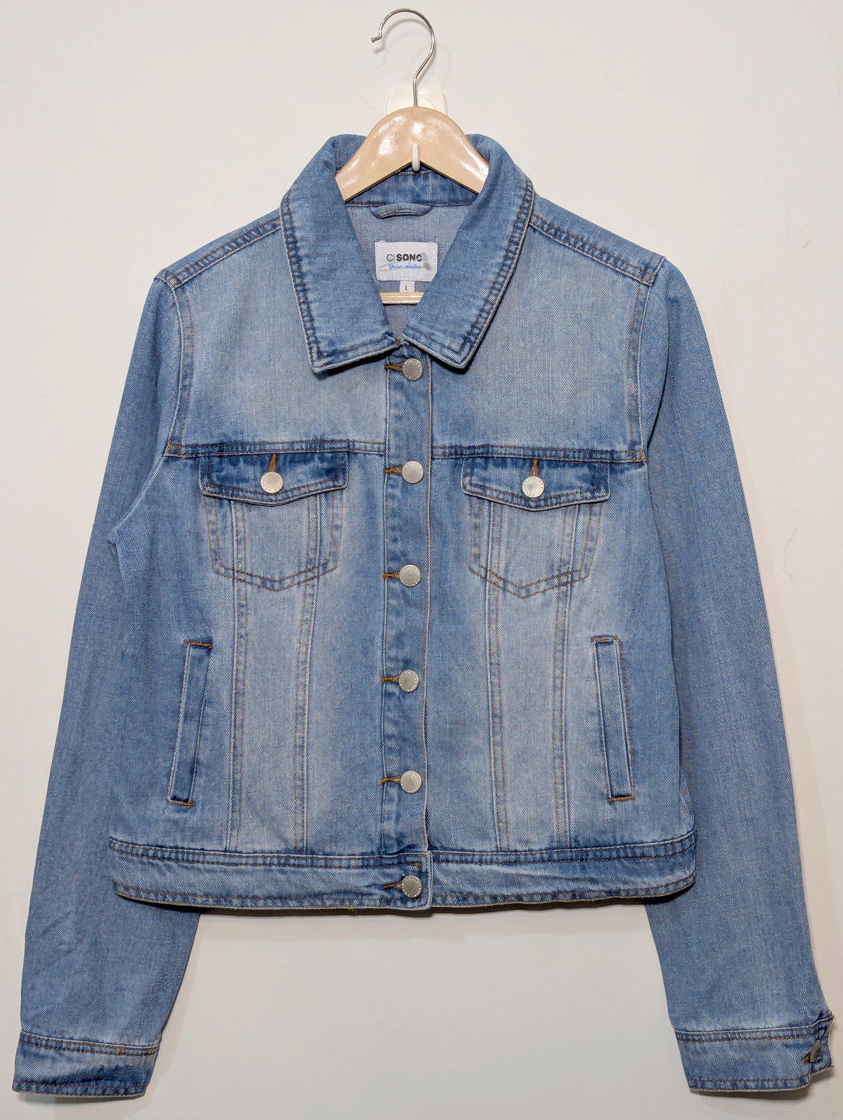 245 Ci Sono Light Blue Denim Jacket – Everyday Style Pakistan | Velnoor