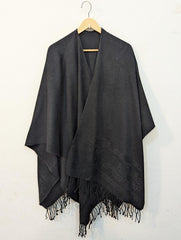 1460 Black Premium Branded Shawl for Women – Luxury Winter Collection Pakistan -velnoor