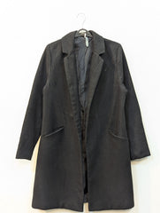 1691 Women's Long Coat with Inner Fleece | Soft Warm Winter Pakistan - velnoor
