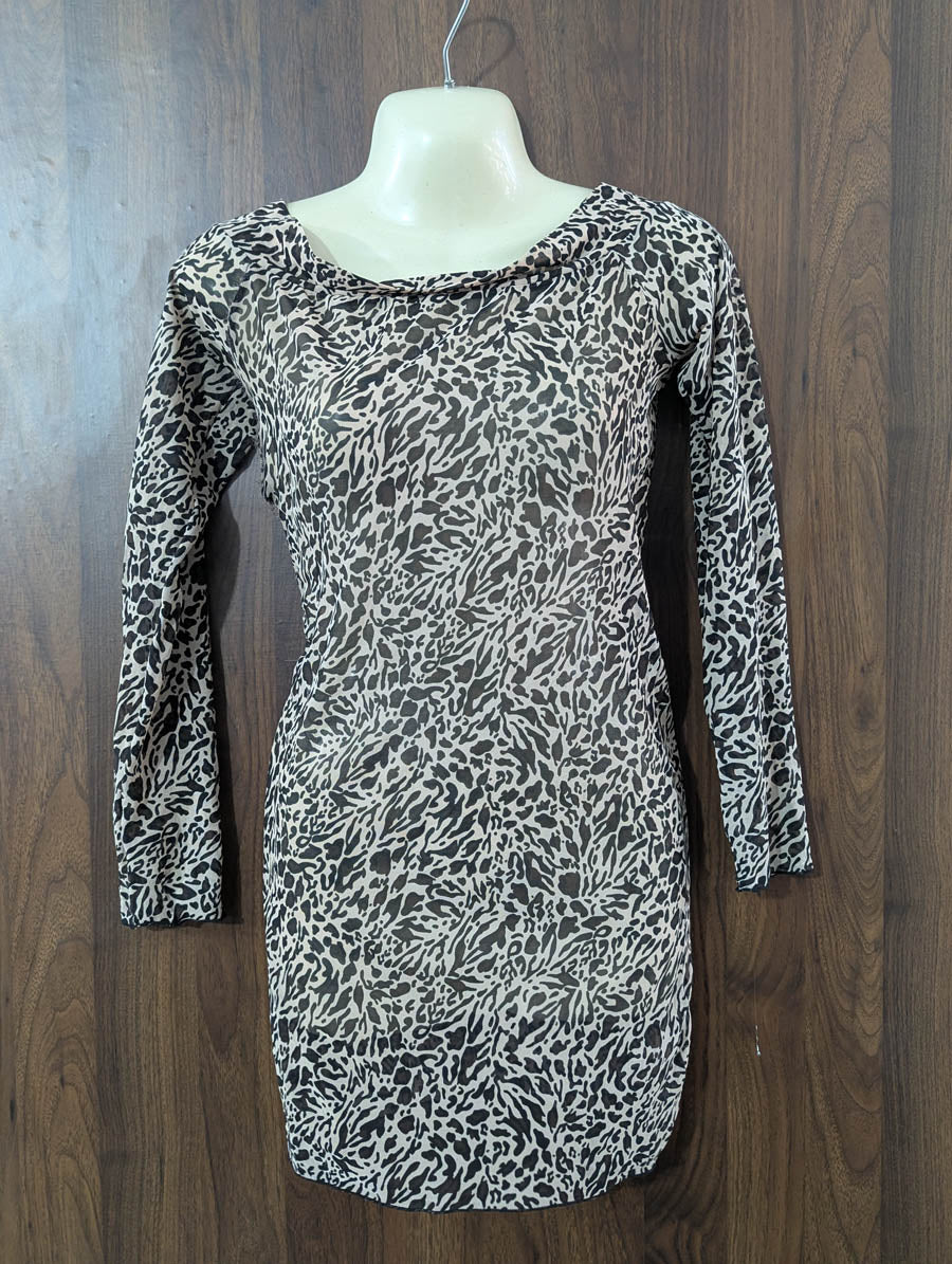 Imported Western Mini Dress net mini dress No-748 Velnoor Store