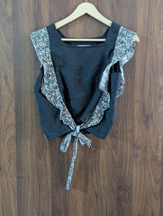 Imported crop top chiffon crop top No-1139 Velnoor Store