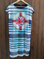 Imported Western mini dress silk jersey mini dress No-949 Velnoor Store
