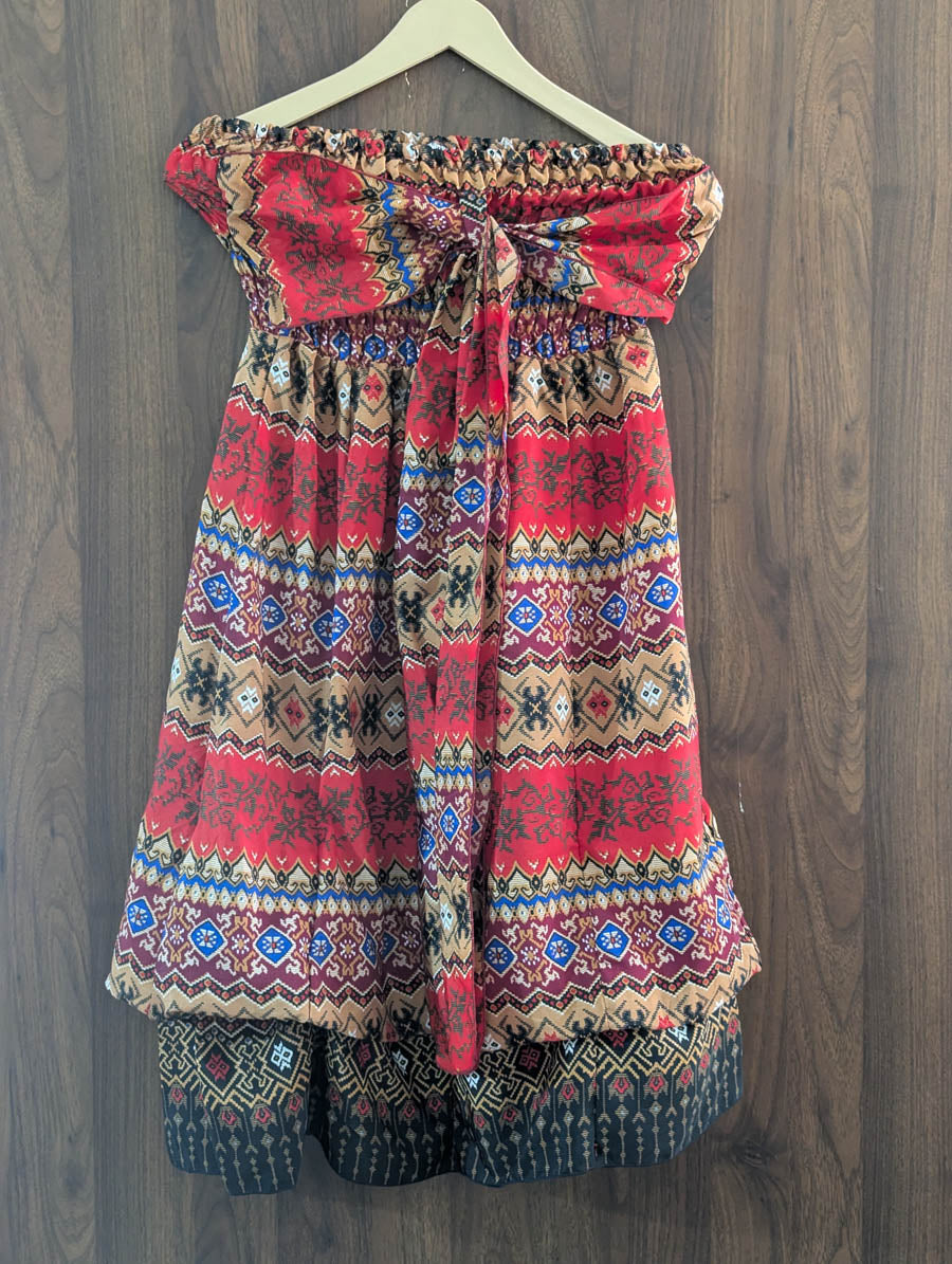 Imported Western mini dress cotton mini dress No-1029 Velnoor Store