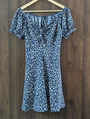 Imported Western mini dress chiffon mini dress No-1009 Velnoor Store