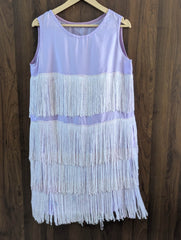 Imported Western mini dress silk mini dress No-840 Velnoor Store