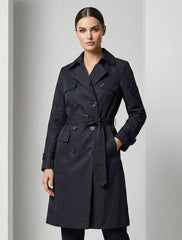 1594 blue Women's Premium Soft Long Coat | Luxury Winter Wear Pakistan - velnoor