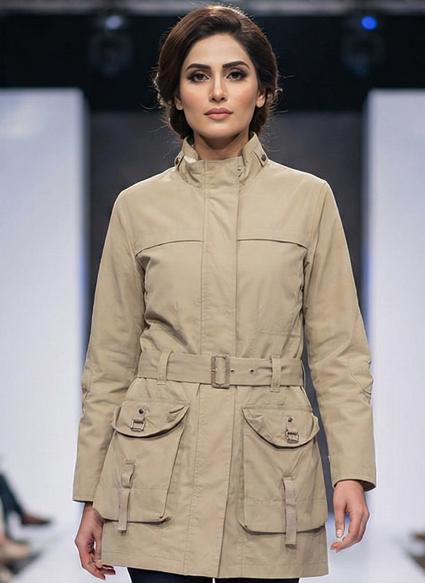 1653 Women's Long Coat with Buttons | Classic Winter Coat Pakistan - velnoor