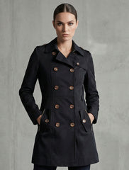 1583 Women's Oversized Long Coat | Modern Winter Wear Pakistan - velnoor
