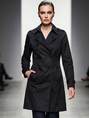 1581 Women's Belted Long Coat | Trendy Winter Fashion Pakistan - velnoor
