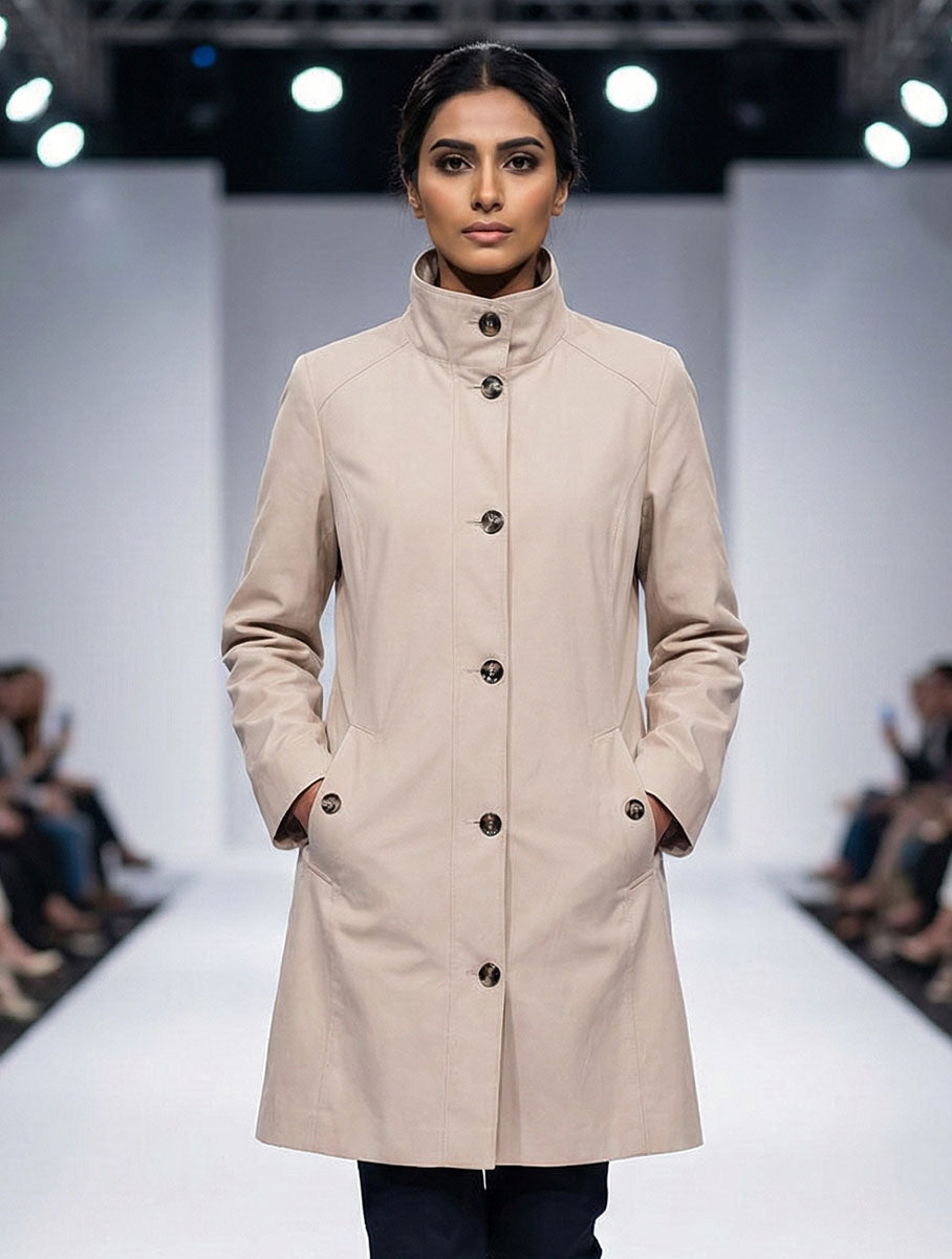 1823 Women's Classic Winter Coat | Timeless Style Pakistan - Velnoor