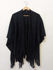 545 Black Warm Wool Shawl – Imported Winter Collection in Pakistan -velnoor