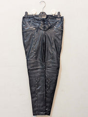 855  Wide Leg Leather Pants | Stylish Faux Leather pants Pakistan - velnoor Women'