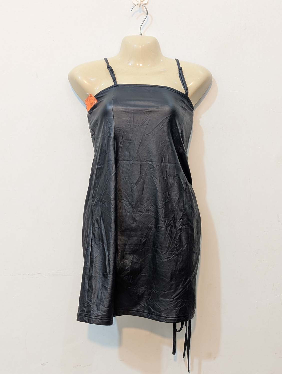 868 Women's Fitted Leather Party Dress | Stylish Premium Look Pakistan -velnoor