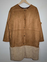 657  brown  Women's Fashion Swiss Leather Jacket | Stylish Winter Wear Pakistan -velnoor