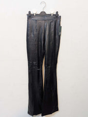 828  Women's Leather Jogger Pants | Trendy Faux Leather Trousers Pakistan - velnoor
