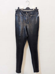 827 velnoor  Women's Casual Leather Trousers | Soft Faux Leather Pants Pakistan - velnoor