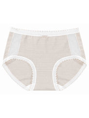 Premium Women’s Soft Mid-Waist Free Size Panty with Lace Trim & Breathable Side Panels