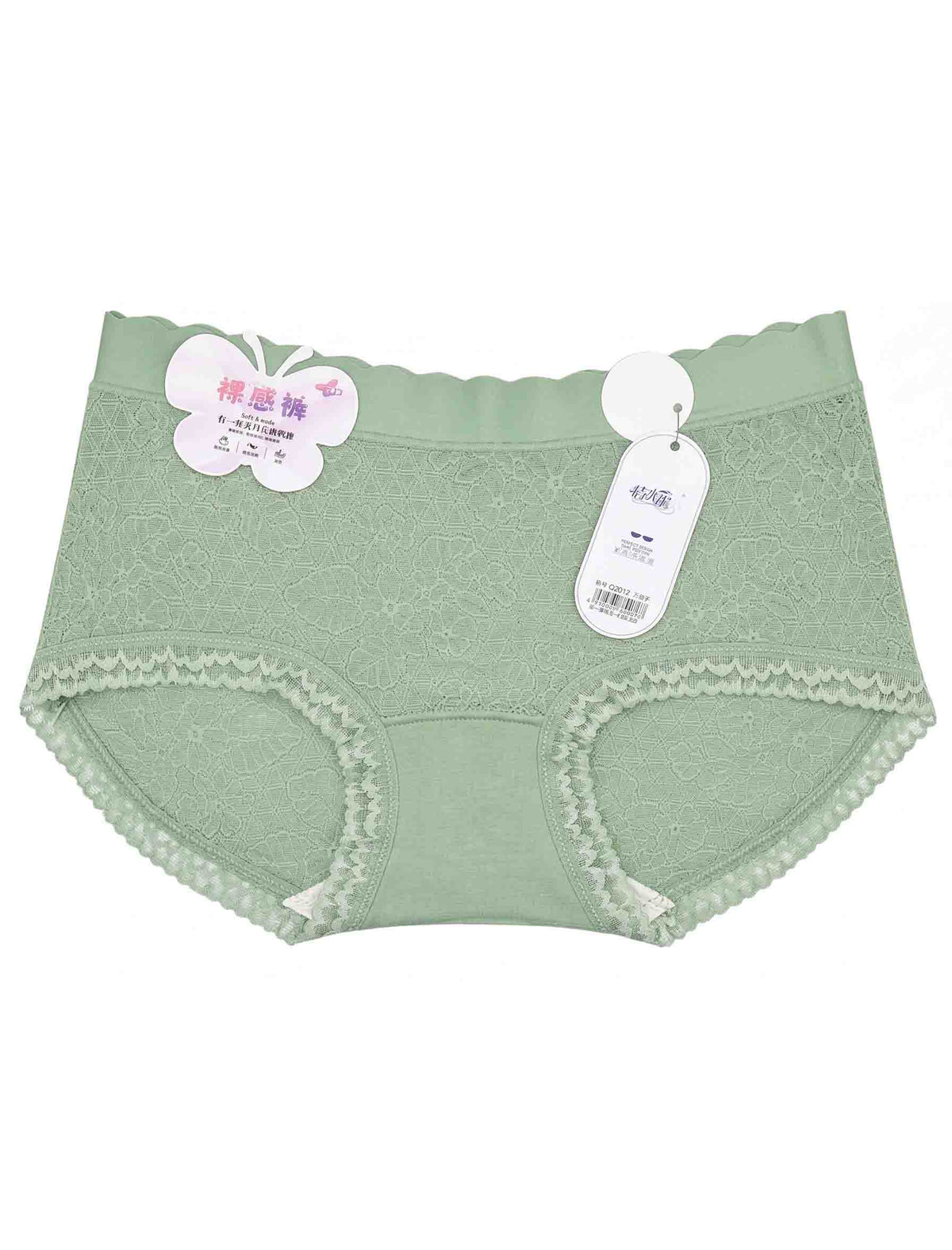 Premium Women’s Soft Lace High Waist Seamless Free Size Panty – Floral Comfort Brief