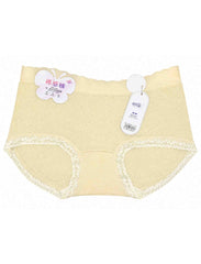 Premium Women’s Soft Lace High Waist Seamless Free Size Panty – Floral Comfort Brief
